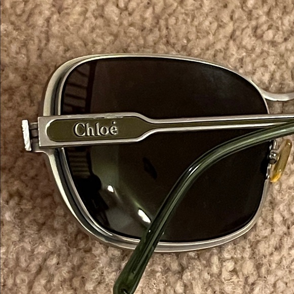 Chloe Y2K Metal Frame Oversized Women’s Sunglasses - Picture 3 of 7